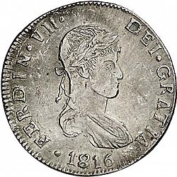 Large Obverse for 8 Reales 1816 coin