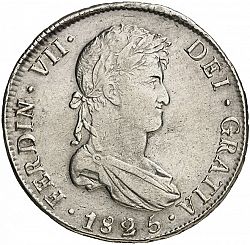 Large Obverse for 8 Reales 1825 coin
