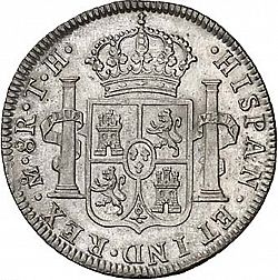 Large Reverse for 8 Reales 1808 coin