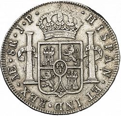 Large Reverse for 8 Reales 1809 coin