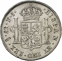 Large Reverse for 8 Reales 1810 coin
