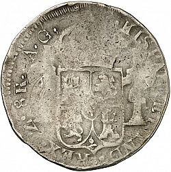 Large Reverse for 8 Reales 1814 coin