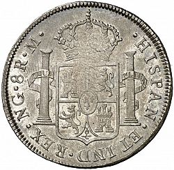 Large Reverse for 8 Reales 1814 coin