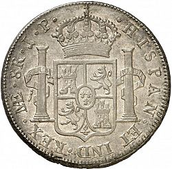 Large Reverse for 8 Reales 1816 coin
