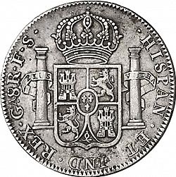 Large Reverse for 8 Reales 1818 coin