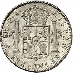 Large Reverse for 8 Reales 1822 coin