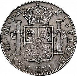 Large Reverse for 8 Reales 1824 coin