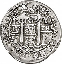 Large Obverse for 8 Reales 1726 coin