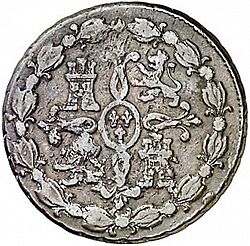 Large Reverse for 8 Maravedies 1788 coin