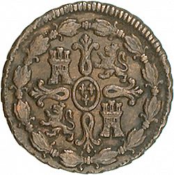 Large Reverse for 8 Maravedies 1797 coin