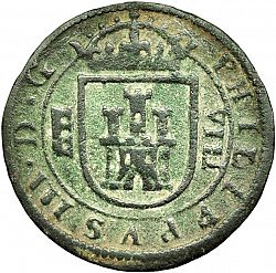 Large Obverse for 8 Maravedies 1617 coin