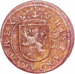 Large Reverse for 8 Maravedies 1603 coin