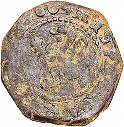 Large Reverse for 8 Maravedies 1604 coin