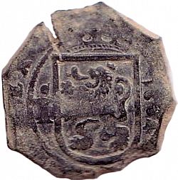 Large Reverse for 8 Maravedies 1604 coin