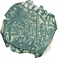 Large Reverse for 8 Maravedies 1605 coin