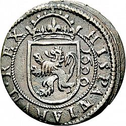 Large Reverse for 8 Maravedies 1606 coin