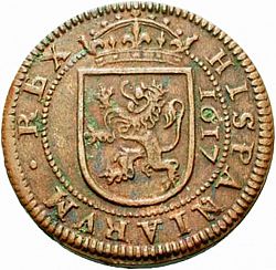Large Reverse for 8 Maravedies 1617 coin