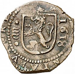 Large Reverse for 8 Maravedies 1618 coin