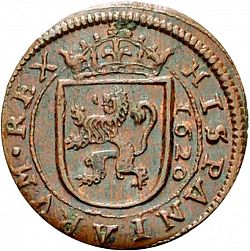 Large Reverse for 8 Maravedies 1620 coin