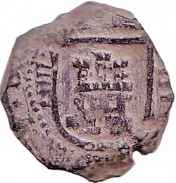 Large Obverse for 8 Maravedies 1625 coin