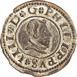 Large Obverse for 8 Maravedies 1662 coin
