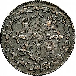 Large Reverse for 8 Marevedies 1810 coin
