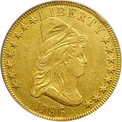 10 dollar 1796 Large Obverse coin