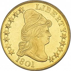 10 dollar 1801 Large Obverse coin