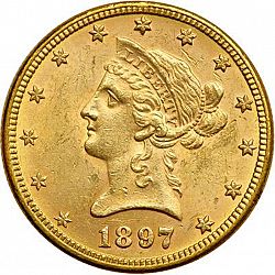 10 dollar 1897 Large Obverse coin