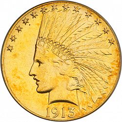 10 dollar 1913 Large Obverse coin