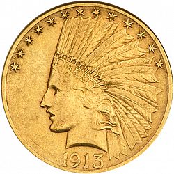 10 dollar 1913 Large Obverse coin