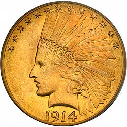 10 dollar 1914 Large Obverse coin