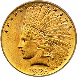 10 dollar 1926 Large Obverse coin