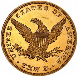 10 dollar 1844 Large Reverse coin
