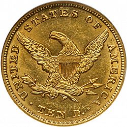 10 dollar 1847 Large Reverse coin