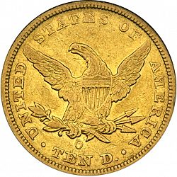 10 dollar 1847 Large Reverse coin