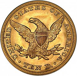 10 dollar 1848 Large Reverse coin