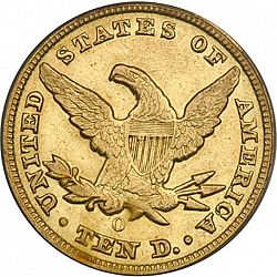 10 dollar 1848 Large Reverse coin