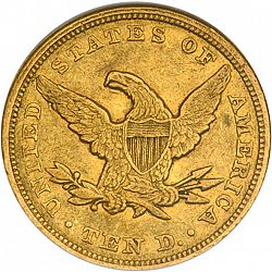 10 dollar 1849 Large Reverse coin