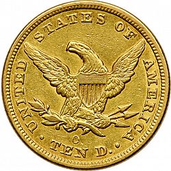 10 dollar 1850 Large Reverse coin