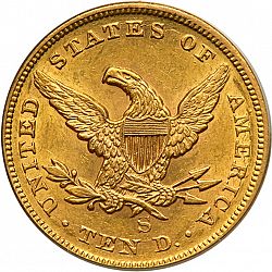 10 dollar 1854 Large Reverse coin