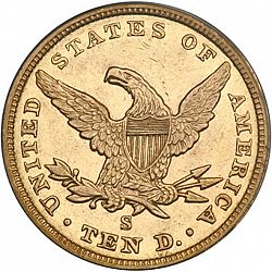 10 dollar 1856 Large Reverse coin
