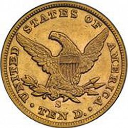 10 dollar 1858 Large Reverse coin
