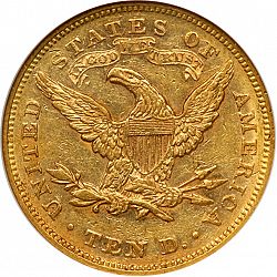 10 dollar 1868 Large Reverse coin