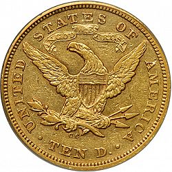 10 dollar 1871 Large Reverse coin