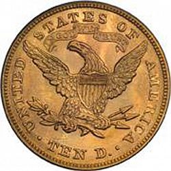 10 dollar 1874 Large Reverse coin