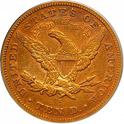 10 dollar 1876 Large Reverse coin