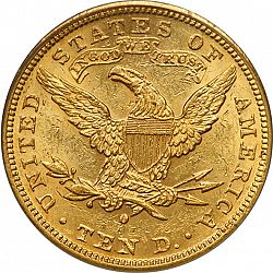 10 dollar 1882 Large Reverse coin
