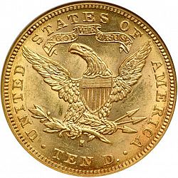 10 dollar 1896 Large Reverse coin