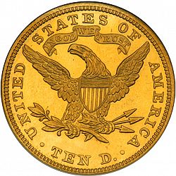 10 dollar 1900 Large Reverse coin